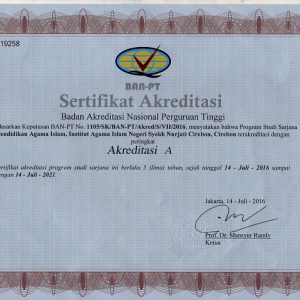 SERTIFIKAT BAN-PT JURUSAN PAI