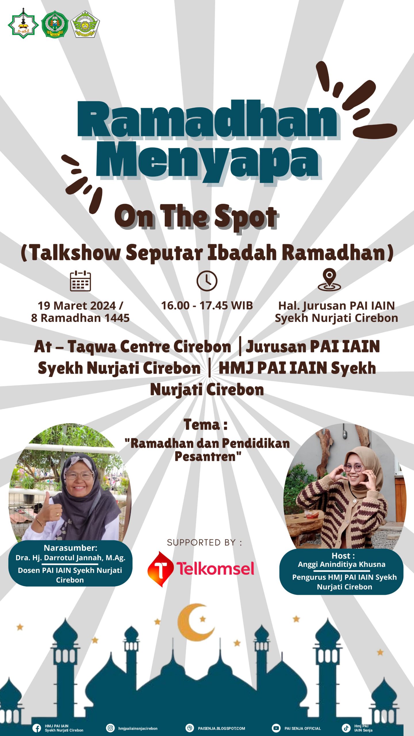 Kegiatan “Ramadhan Menyapa” Jurusan PAI dengan Mesjid At-Taqwa Cirebon