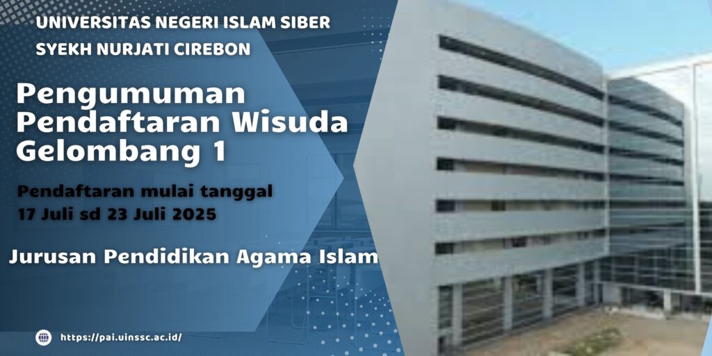 Pengumuman Pendaftaran Wisuda Sarjana, Magister, dan Doktor Gelombang I UIN Siber Syekh Nurjati Cirebon