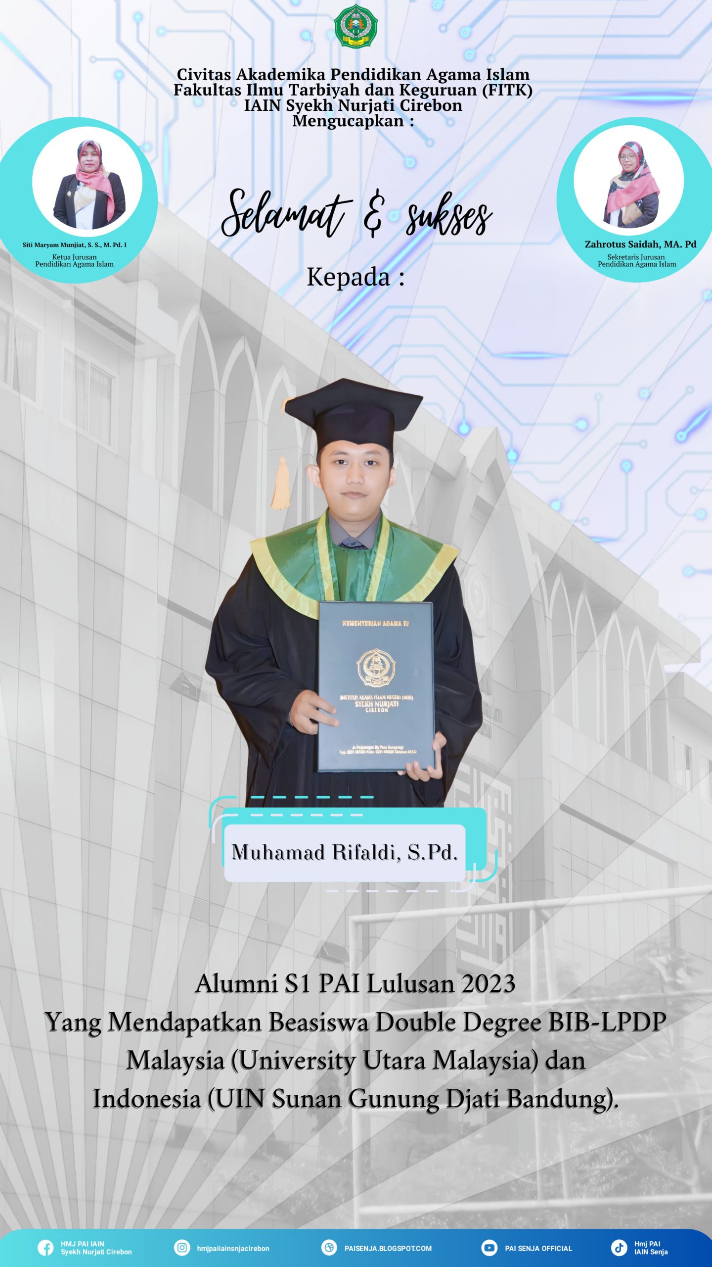 Selamat dan Sukses Kepada Alumni PAI Penerima Beasiswa BIB LPDP