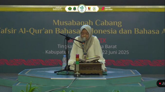 Mahasiswi UIN Siber Cirebon Raih Juara 3 MHQ 5 Juz Tilawah Tingkat Jawa Barat 2025