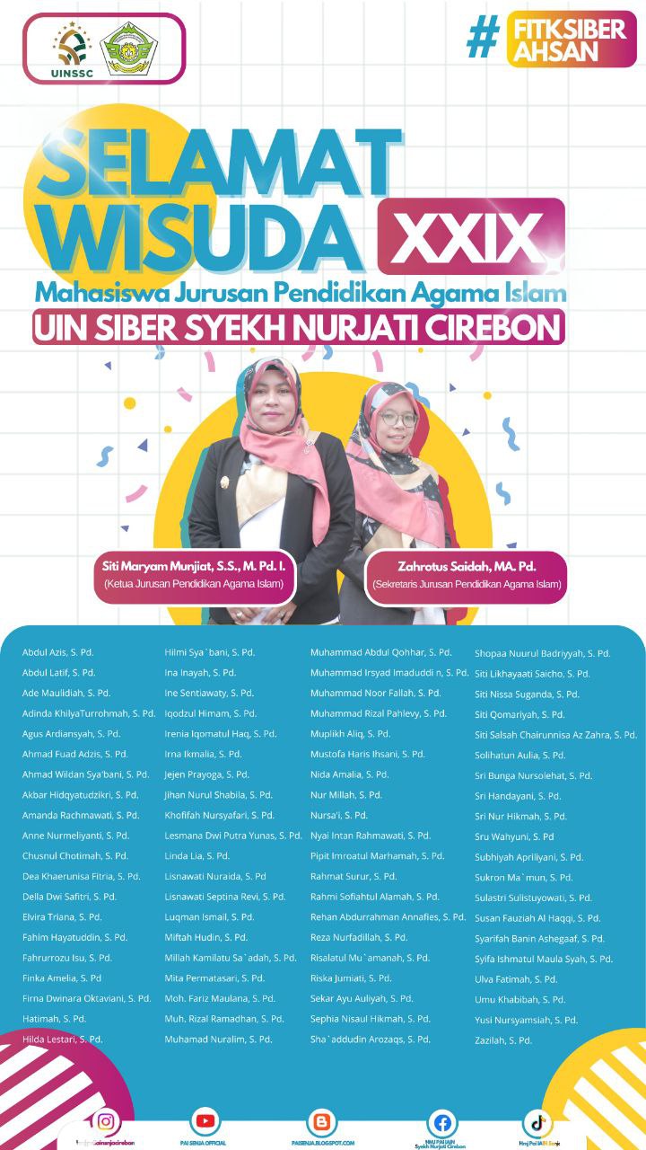 Wisuda Sarjana dan Magister Ke XXIX Jurusan PAI