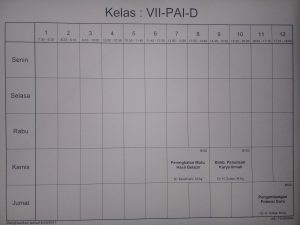 JADWAL KULIAH GASAL 2017-2018 JURUSAN PAI