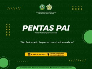 Pengumuman Pendaftaran Pekan Keterampilan dan Seni (PENTAS) PAI