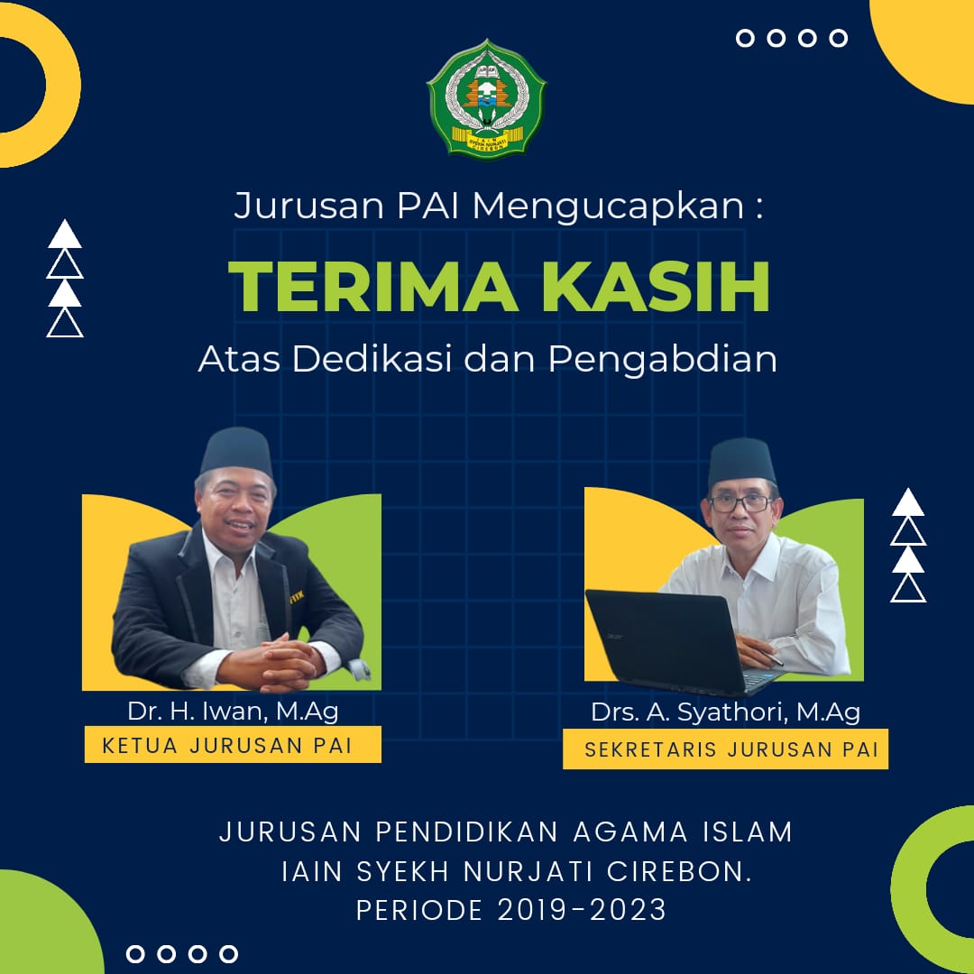 Ucapan Terima Kasih Serah Terima Ketua Jurusan PAI