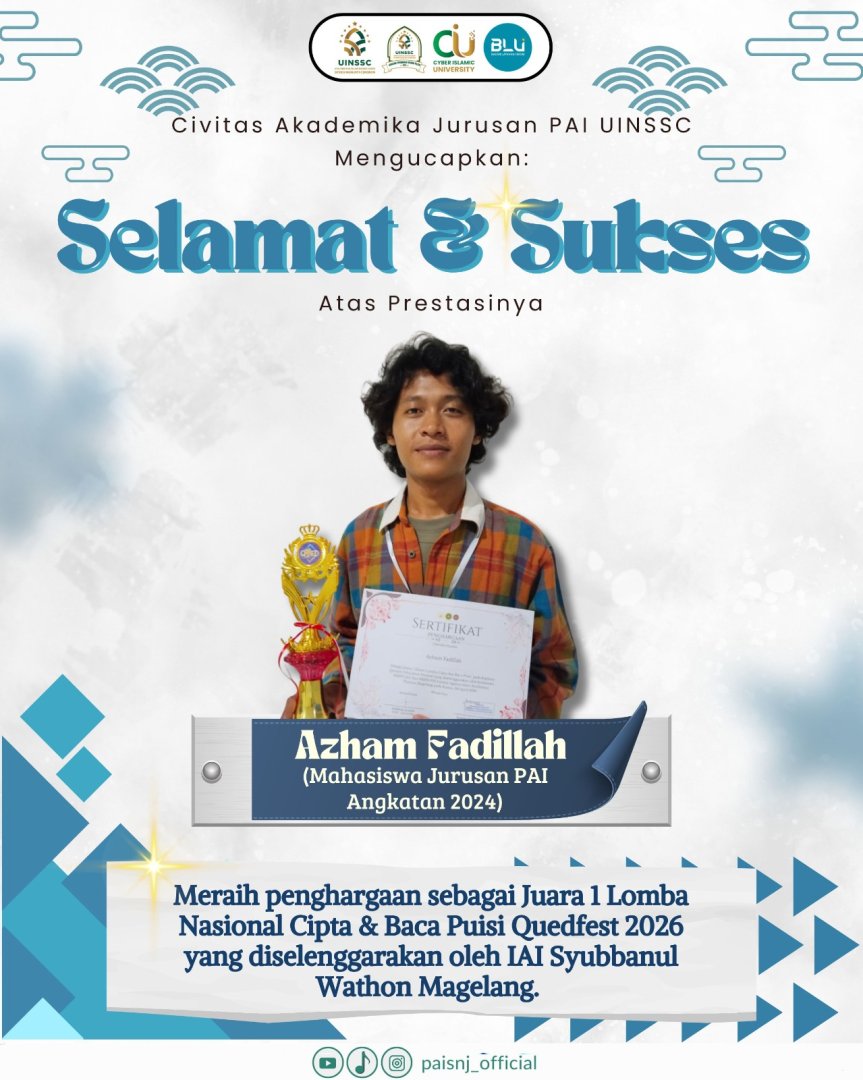 Mahasiswa PAI UIN Siber Syekh Nurjati Cirebon Raih Juara 1 Nasional Lomba Cipta & Baca Puisi Quedfest 2026