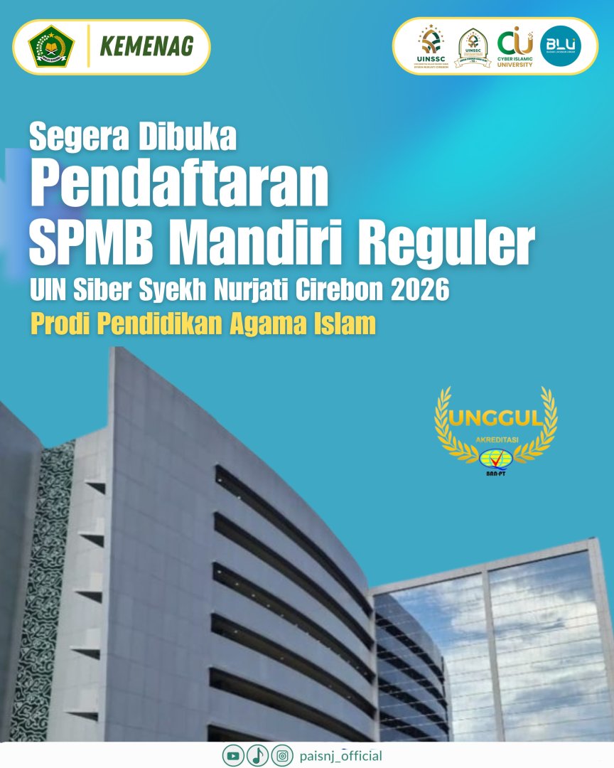 Pendaftaran SPMB Mandiri Reguler UIN Siber Syekh Nurjati Cirebon 2026
