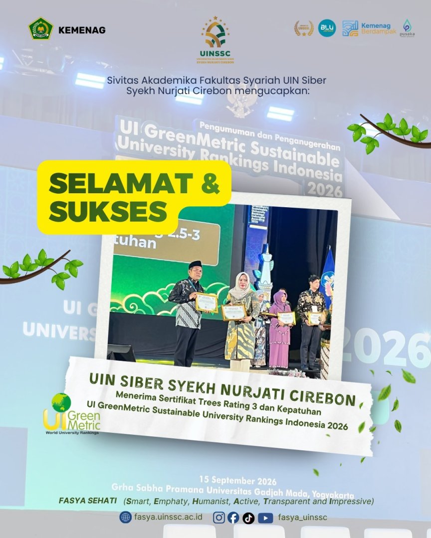 UIN SSC Raih Penghargaan UI Greenmetric 2026 Di UGM Yogyakarta Bukti Komitmen Kampus Hijau Dan Berkelanjutan
