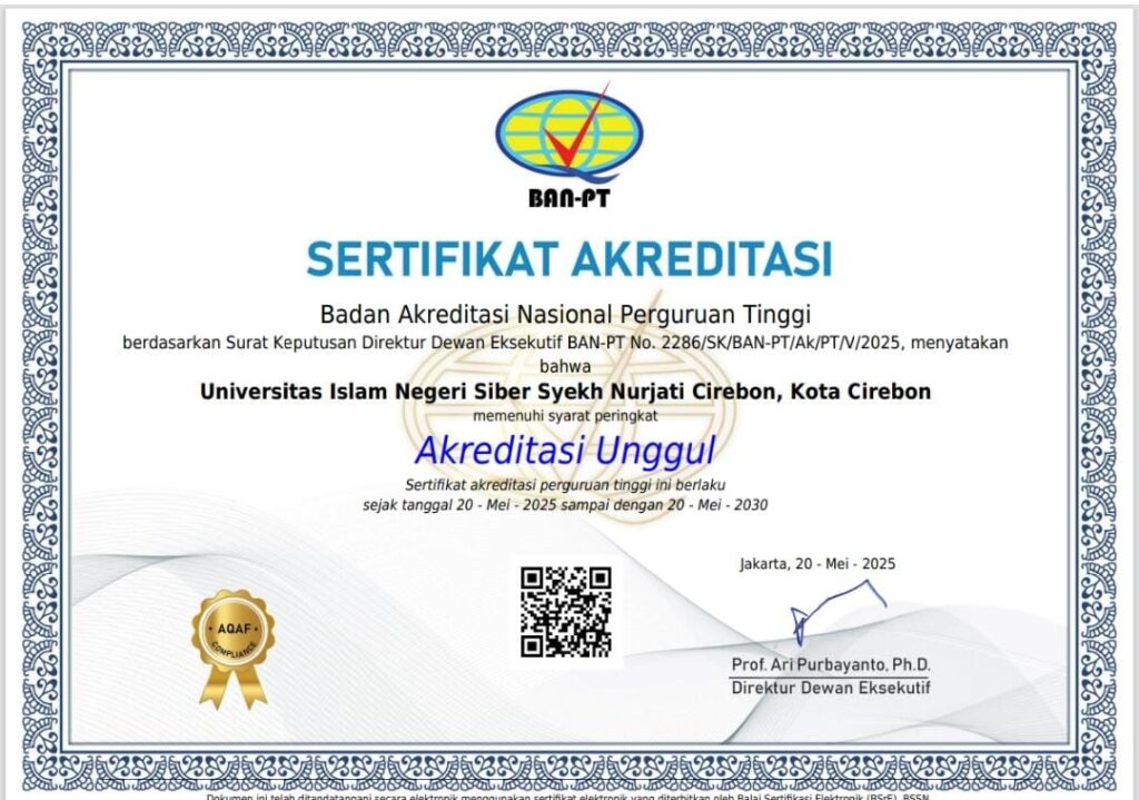 Selamat dan Sukses Atas Raihan Akreditasi Unggul UIN Siber Syekh Nurjati